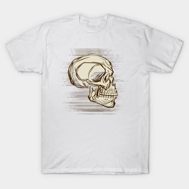 Sketch Skull T-Shirt by viSionDesign